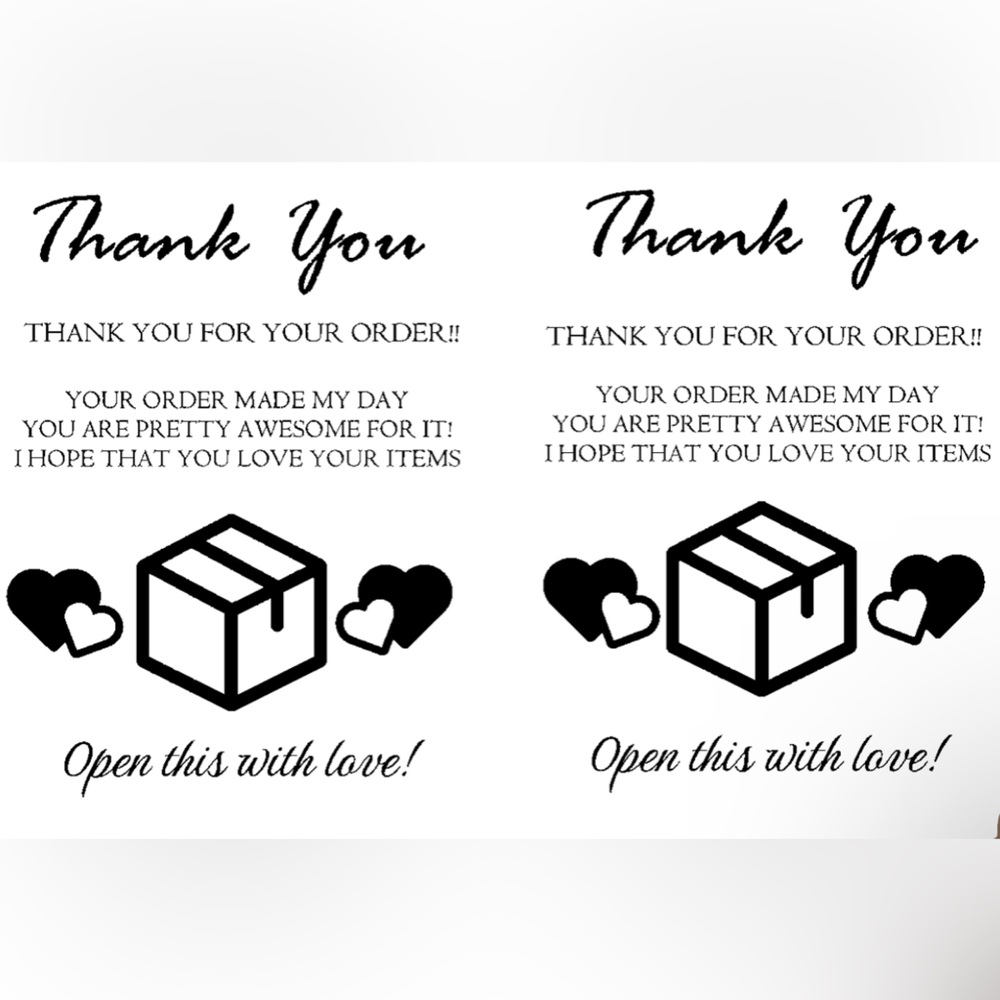 2000 Thank you stickers